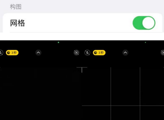 荥经苹果手机维修网点分享iPhone如何开启九宫格构图功能