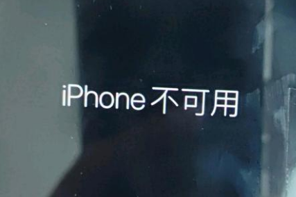 荥经苹果服务网点分享锁屏界面显示“iPhone 不可用”如何解决 